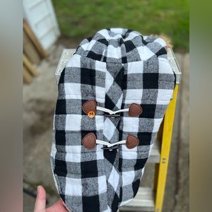 Plaid dog coat with hood